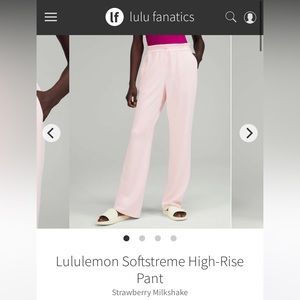 Softstreme High Rise Pants- Strawberry Milkshake